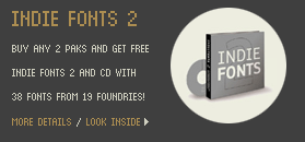 Get Indie Fonts 2 for free.